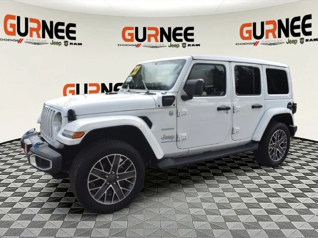 Used 2023 White Jeep Sahara 4xe image 7