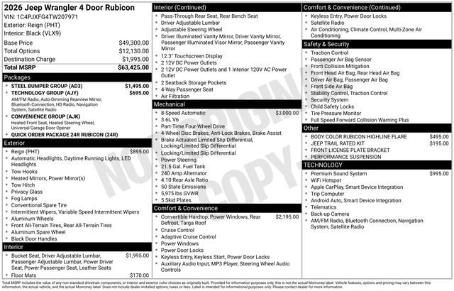 New 2026 Reign Exterior Paint Jeep Rubicon image 30