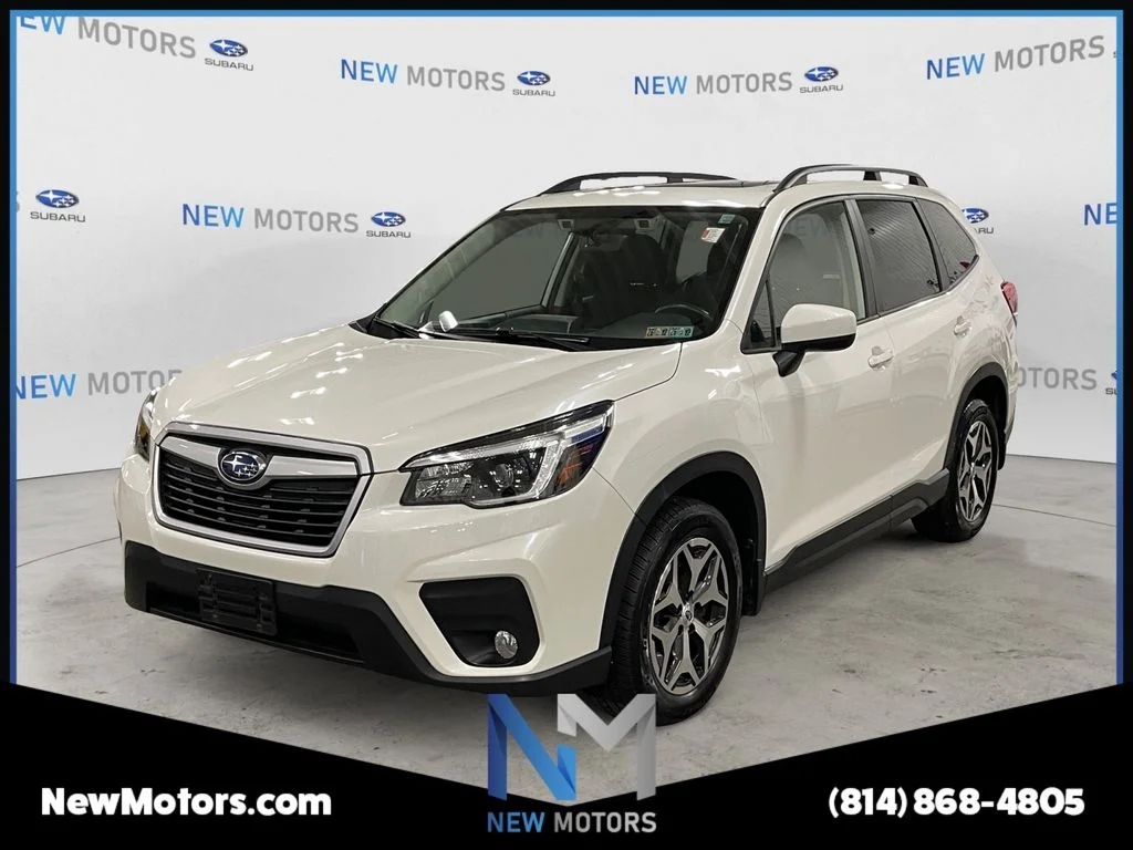 Used 2021 Crystal White Pearl Subaru Premium image 1
