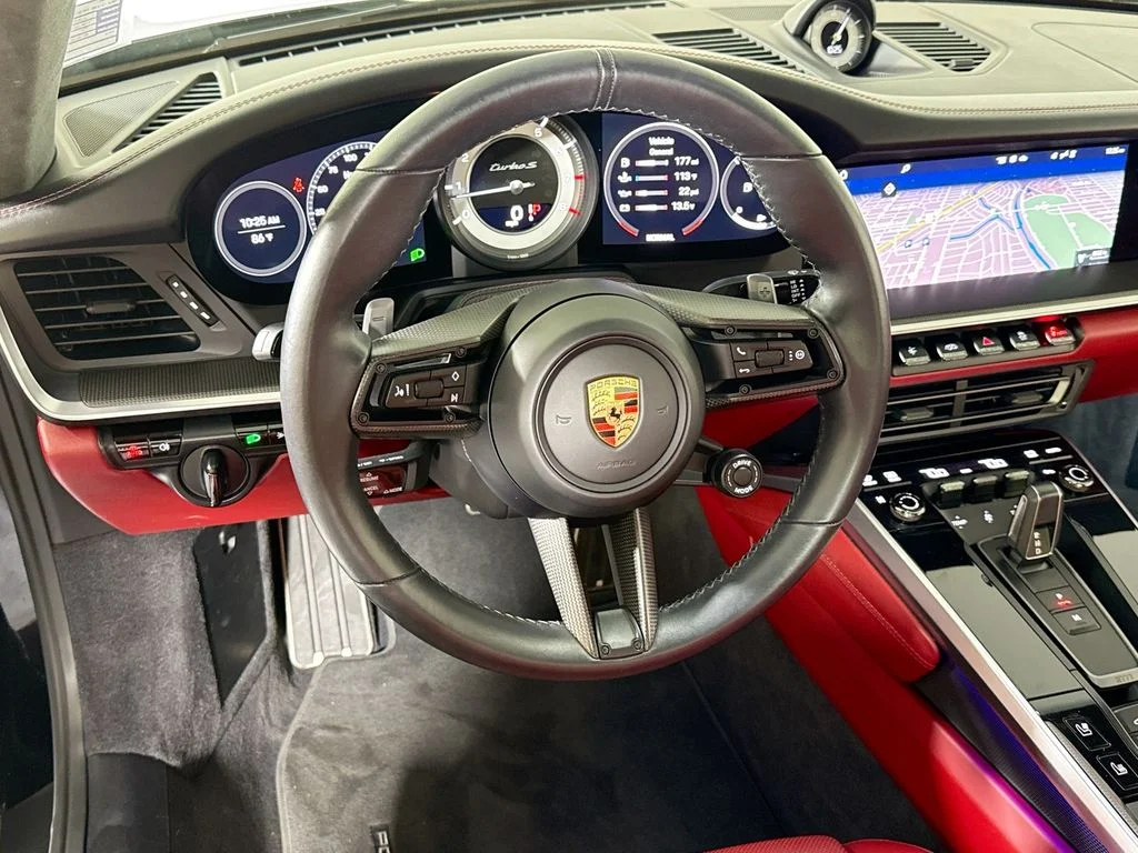 Used 2021 Jet Black Porsche Turbo S image 12