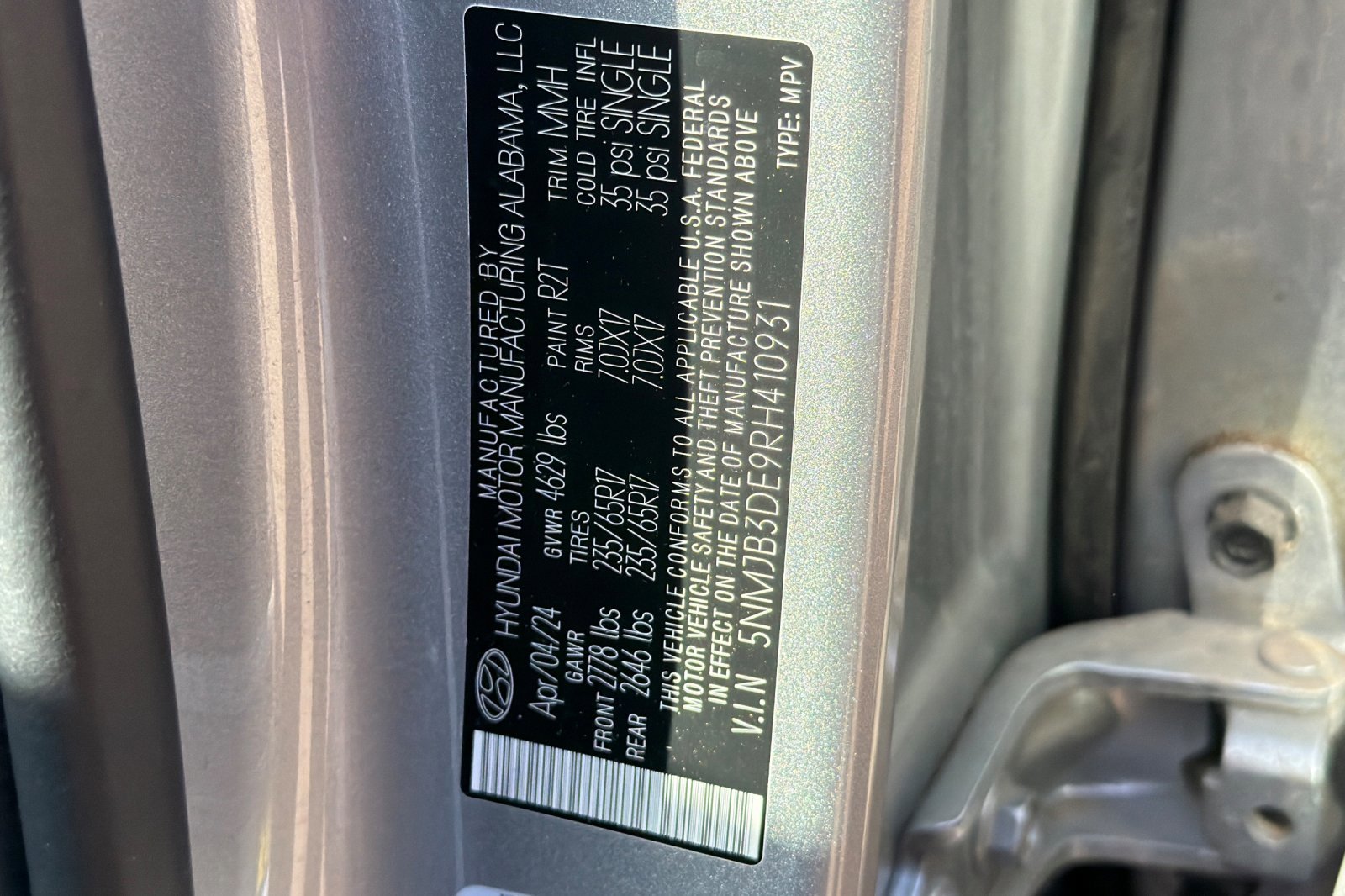 Used 2024 Shimmering Silver Hyundai SEL image 27
