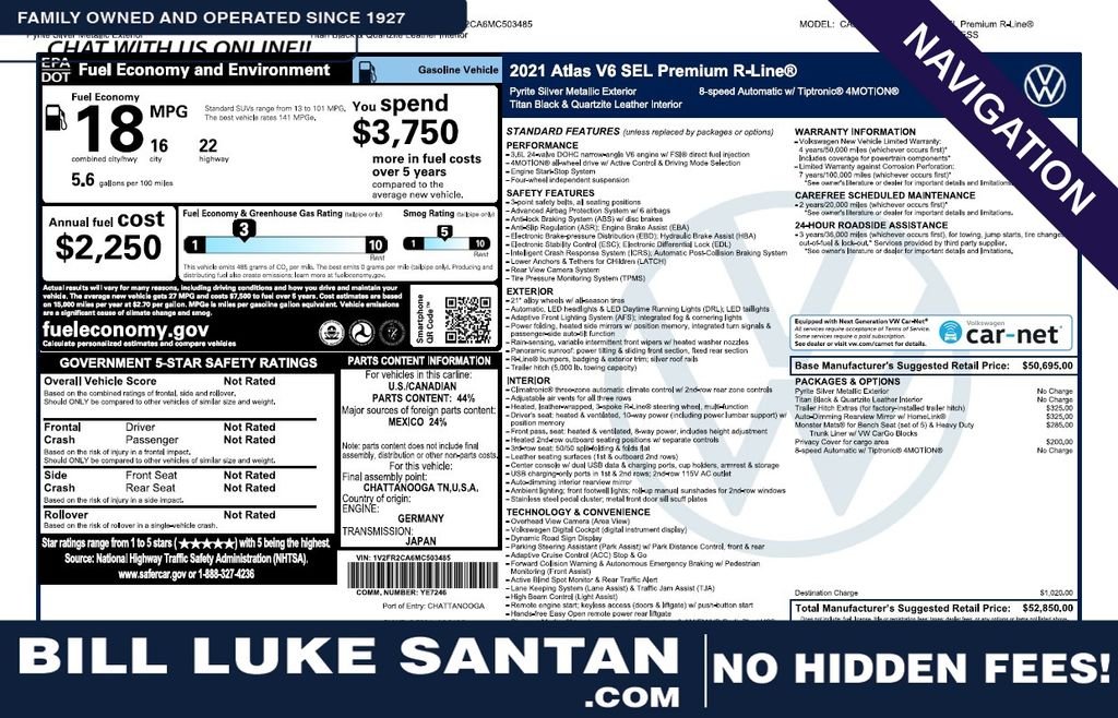 2021 Volkswagen Atlas SEL Premium R-Line