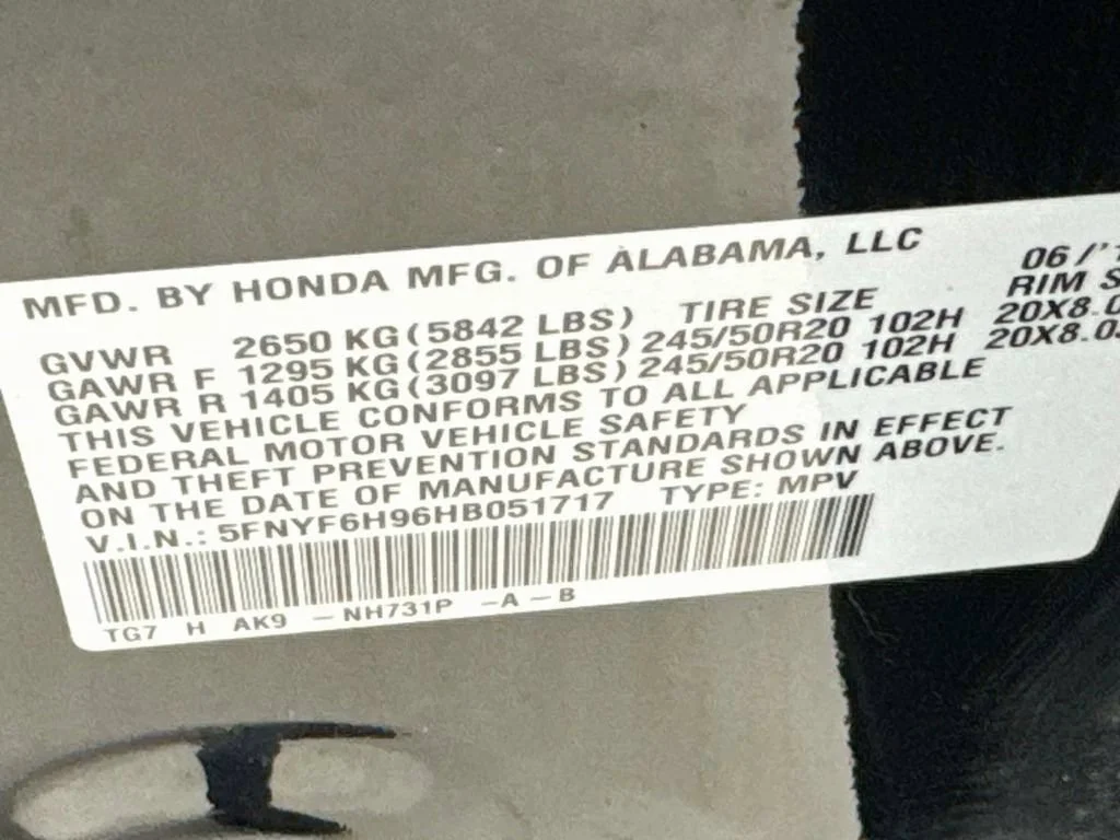 Certified Used 2017 Crystal Black Pearl Honda Touring image 47