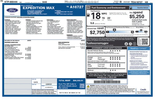 New 2026 Star White Metallic Tri-Coat Ford MAX Platinum® image 47