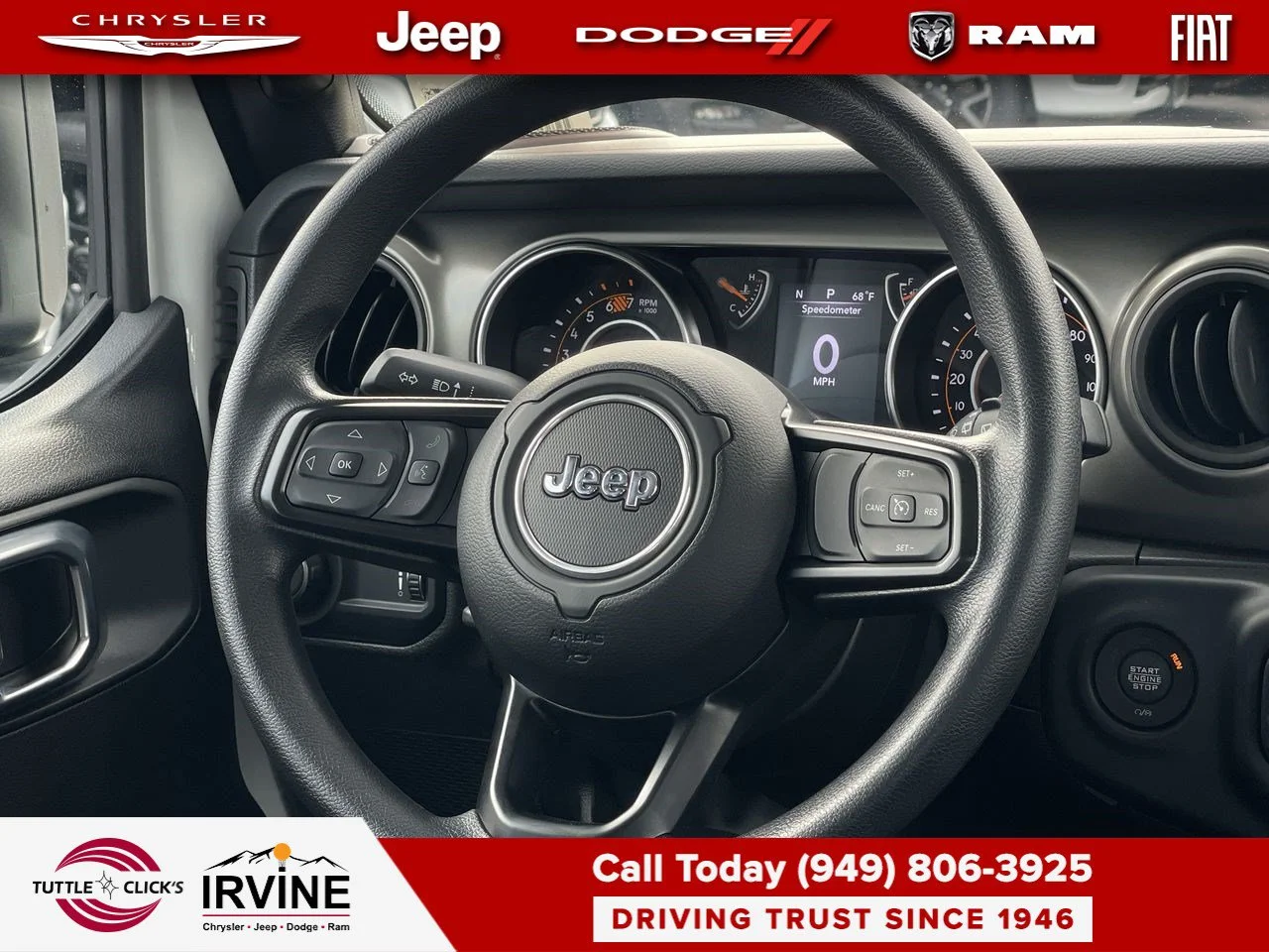 Used 2023 Bright White Clearcoat Jeep Sport image 24