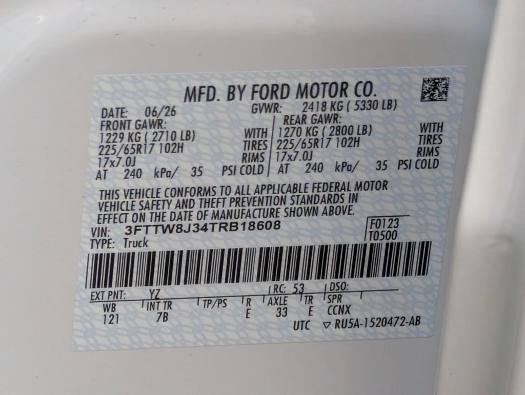 New 2026 White Ford XLT image 20