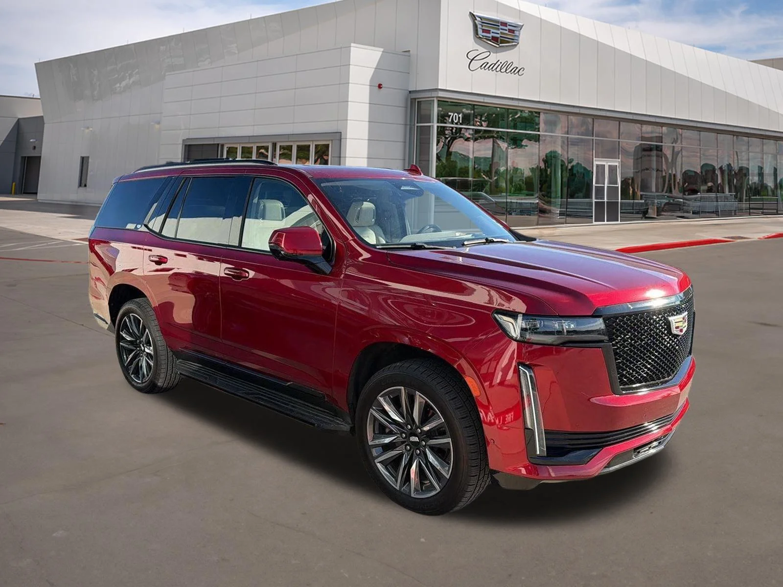 Used 2023 Radiant Red Tintcoat Cadillac RWD Sport Platinum image 6
