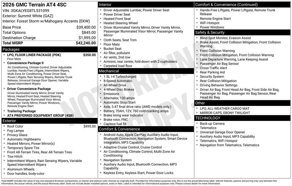 2026 GMC Terrain AT4 - Photo 34