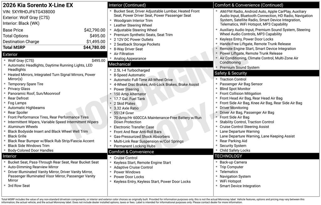 2026 Kia Sorento X-Line EX - Photo 34