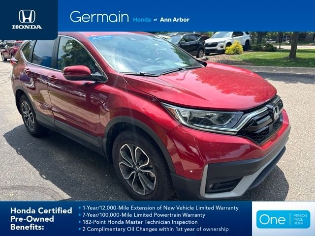 Certified Used 2021 Radiant Red Metallic Honda AWD EX-L image 6
