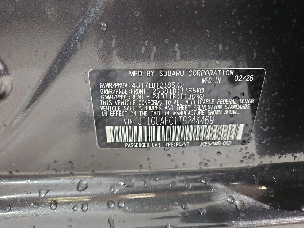 New 2026 MAGNETITE GRAY METALLIC Subaru Sport image 28