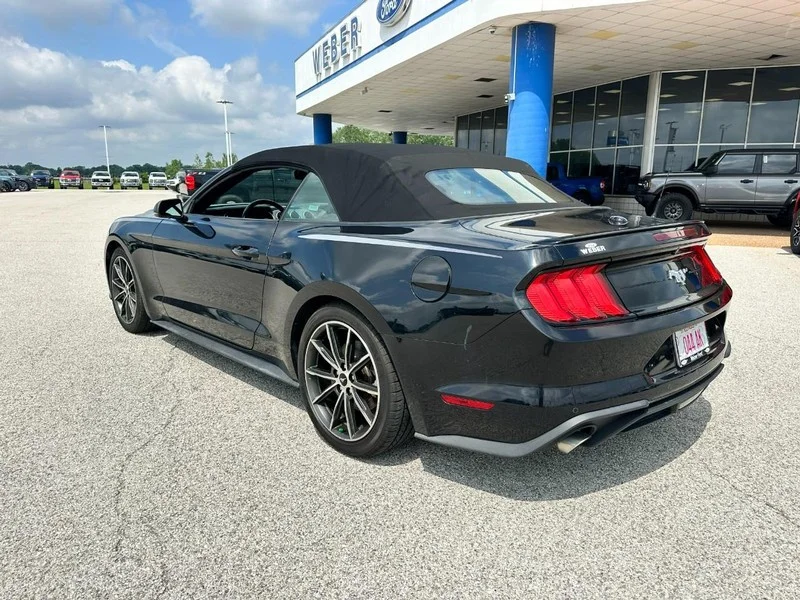 Used 2019 Shadow Black Ford EcoBoost Premium Convertible image 3