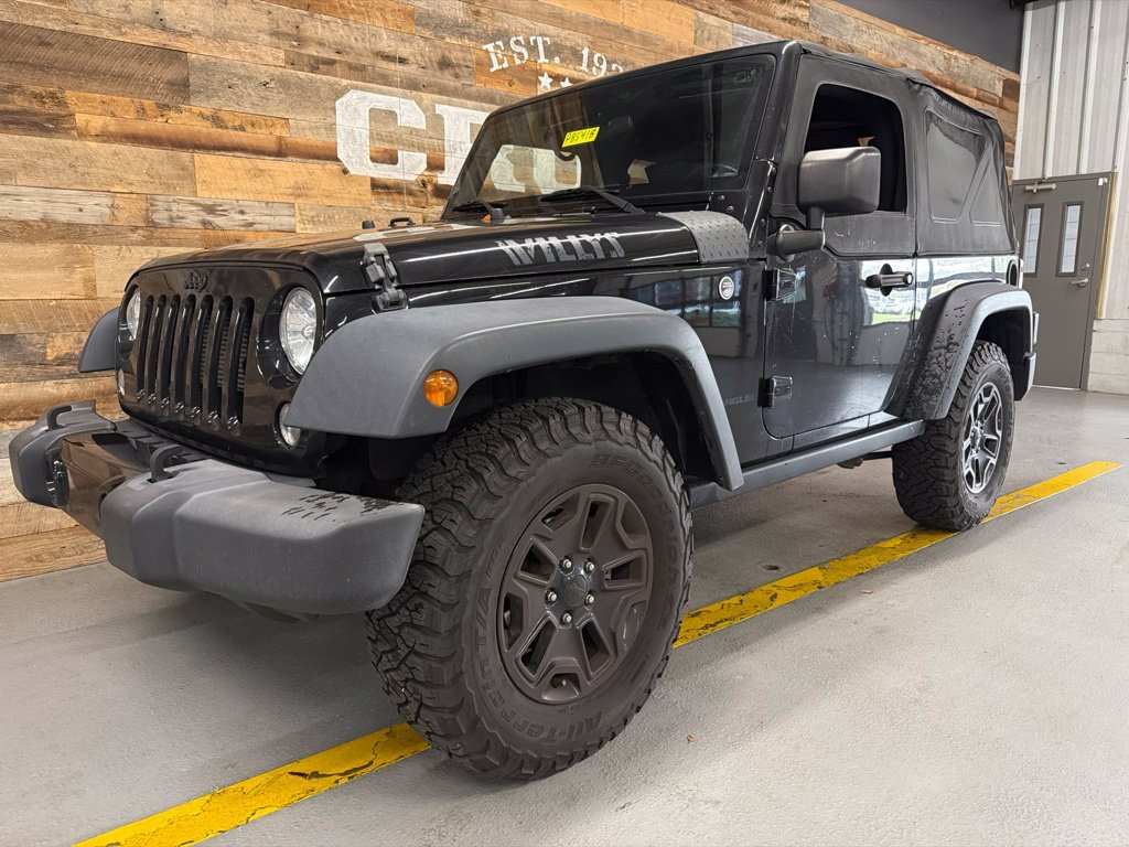 Used 2017 Black Clearcoat Jeep Willys Wheeler image 2