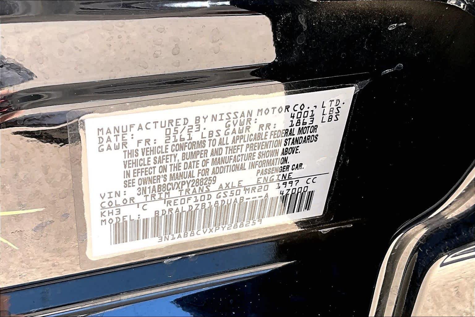 Used 2023 Super Black Nissan SV image 24