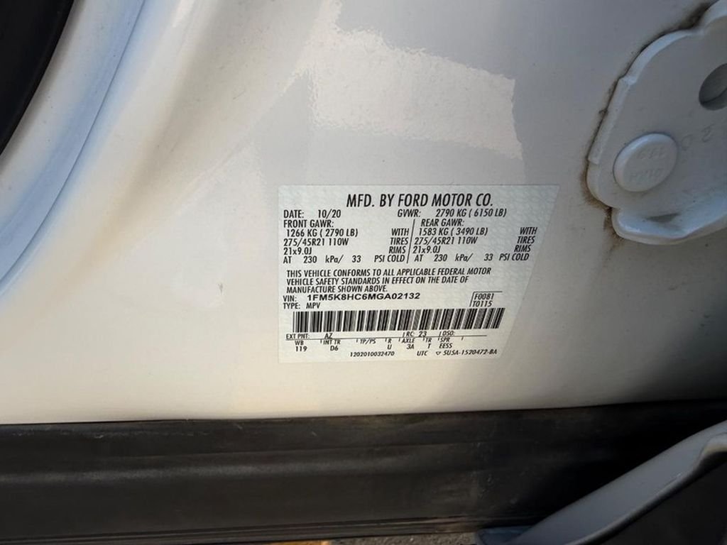 Used 2021 Star White Metallic Tri-Coat Ford Platinum image 26