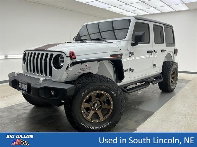 Used 2019 Bright White Clearcoat Jeep Sport Altitude image 1