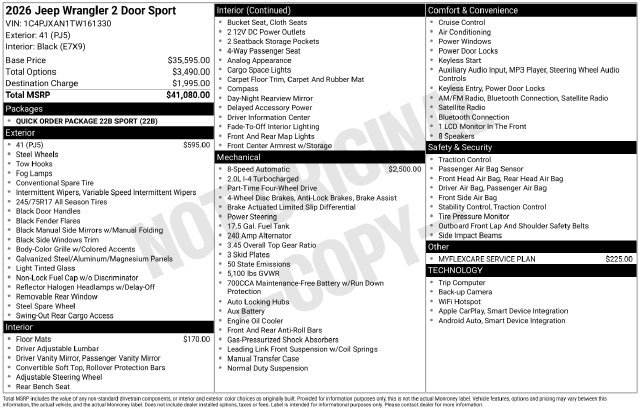 New 2026 41 Exterior Paint Jeep Sport image 24