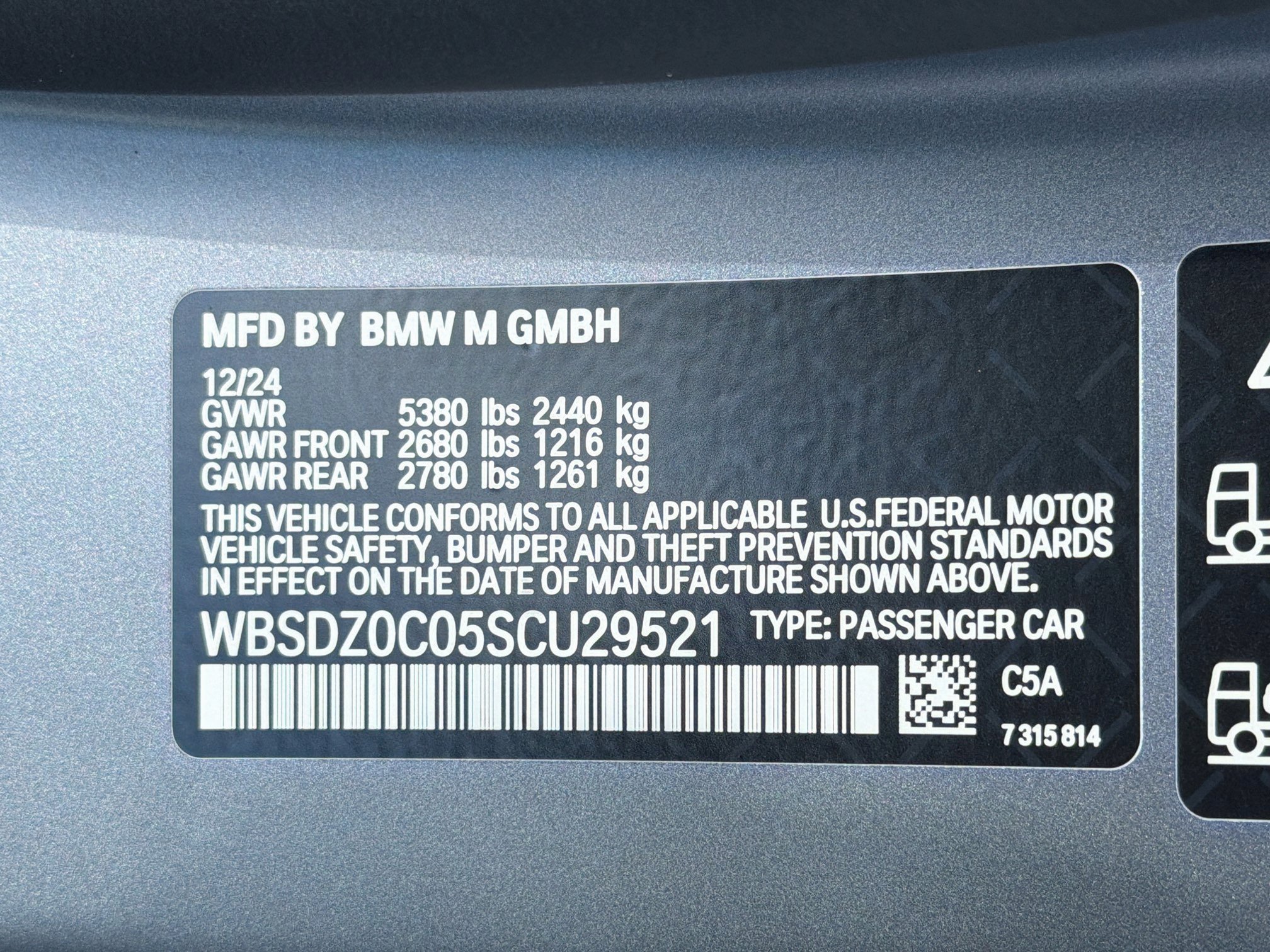 Used 2025 Frozen Pure Grey Metallic BMW Competition image 43