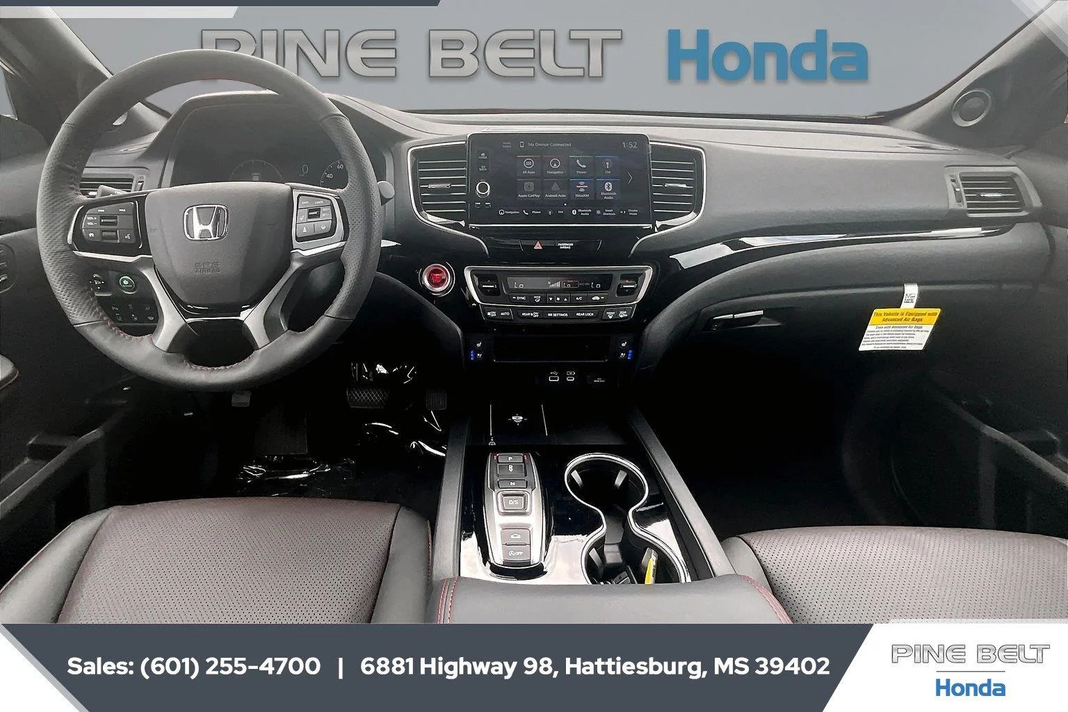 New 2026 Platinum White Pearl Honda Black Edition image 5