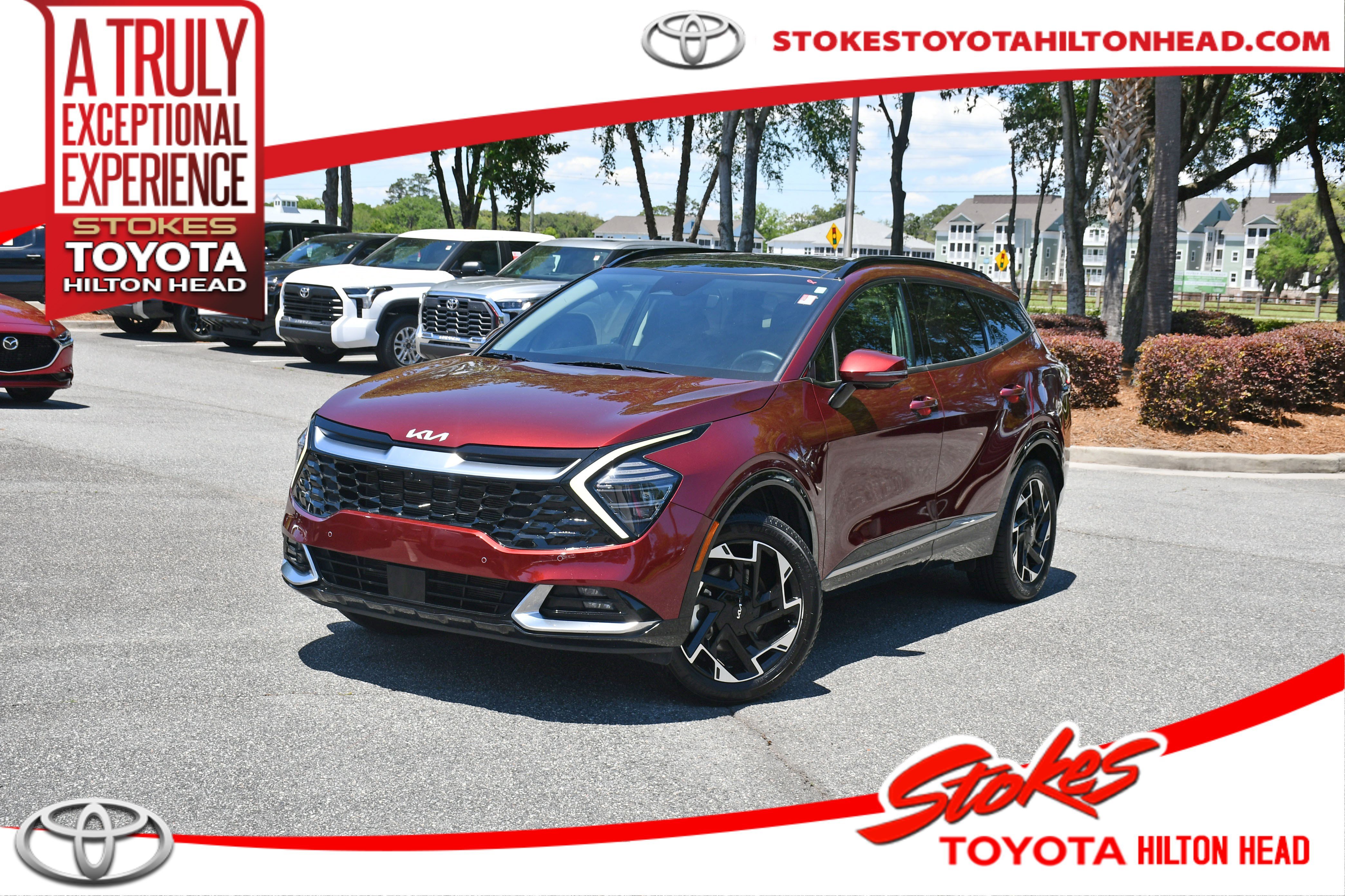 Used 2023 Red Kia SX-Prestige image 1