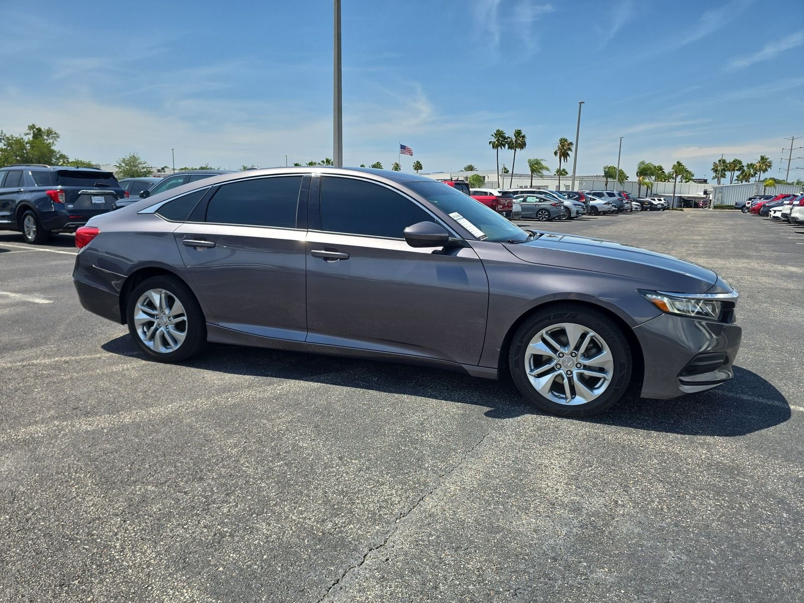 Used 2019 Honda Accord LX with VIN 1HGCV1F1XKA000445 for sale in Port Richey, FL