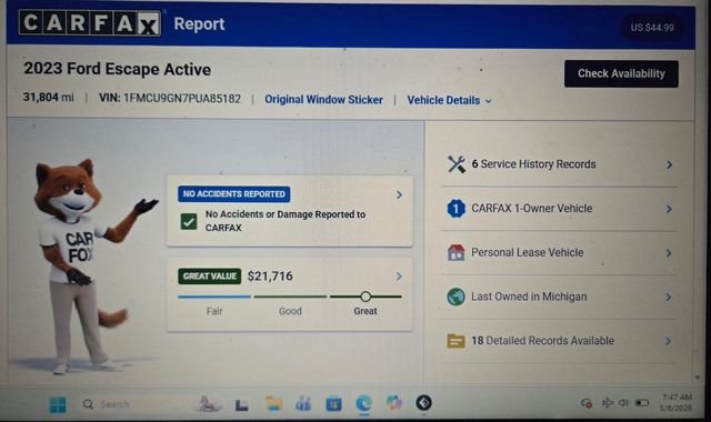 Used 2023 Iconic Silver Metallic Ford Active image 44