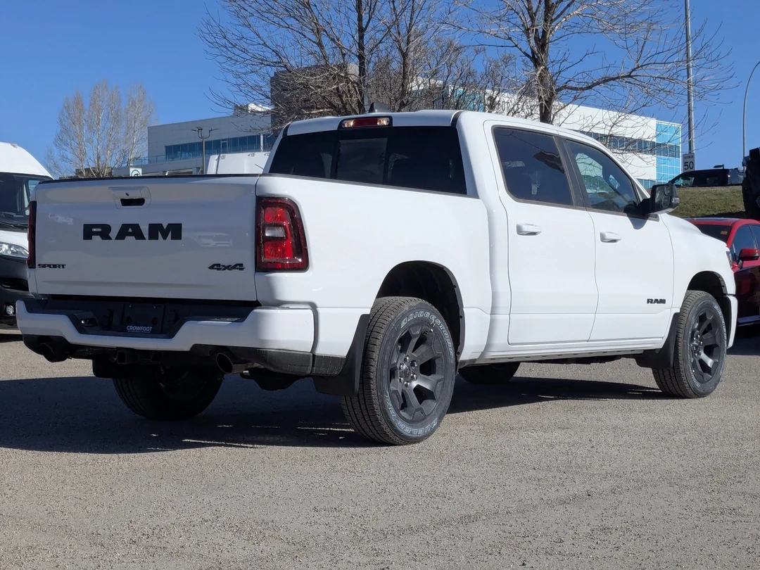 New 2026 White RAM Sport - - Sport Level 1 Equip Grp - Night Edition - 19-Spkr H/K Sound - 14.4 Uconnect Nav & More! image 8