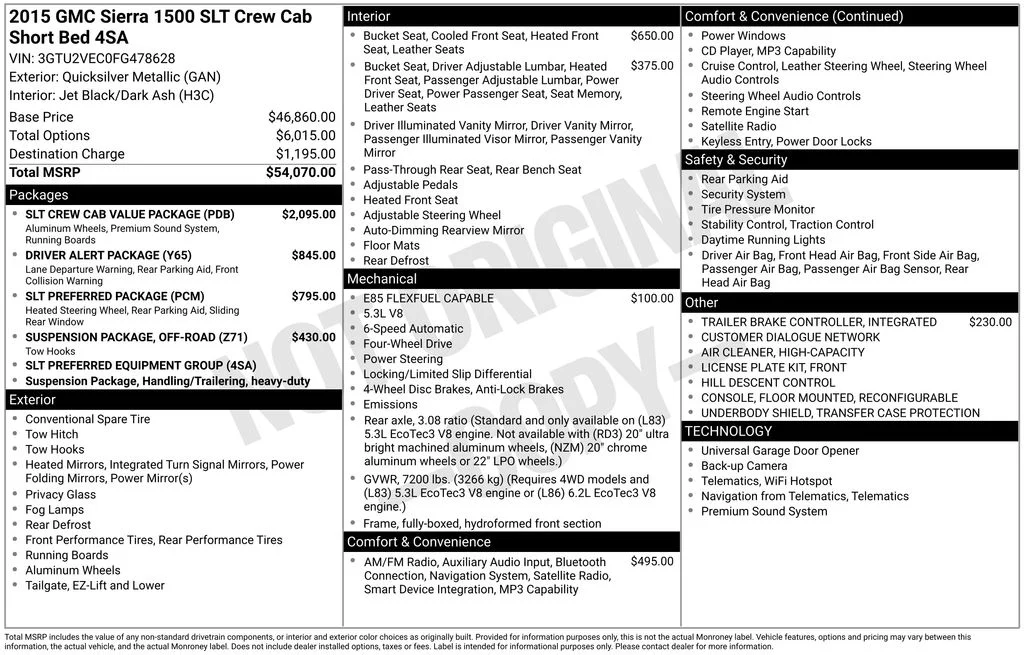 Used 2015 Silver GMC SLT image 4