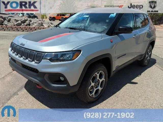Certified Used 2022 Silver Jeep Trailhawk image 1