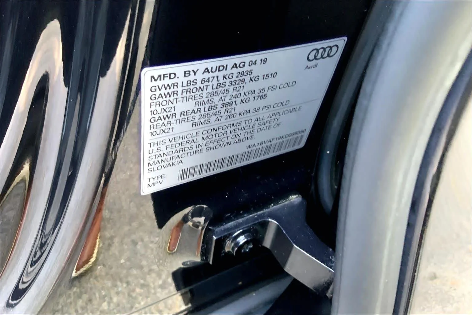 Used 2019 Orca Black Metallic Audi Premium Plus image 31