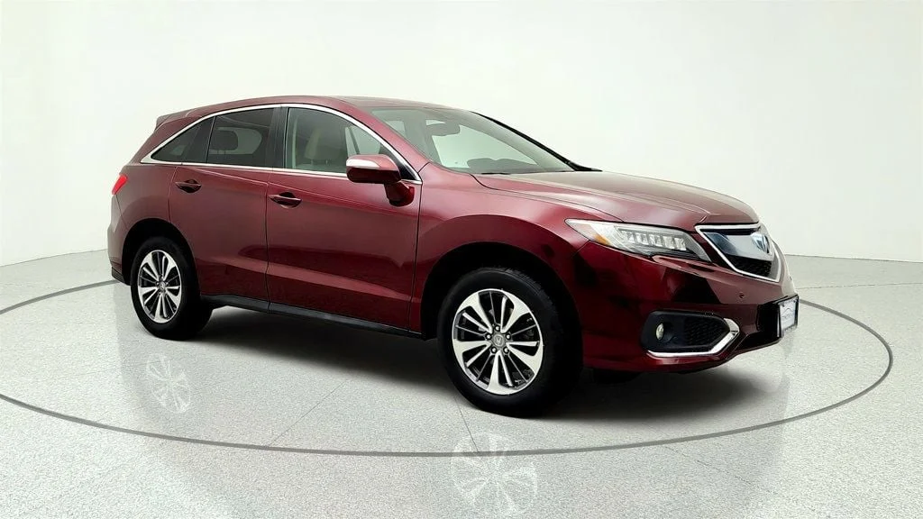Used 2018 Basque Red Pearl II Acura AWD w/Advance Pkg image 3