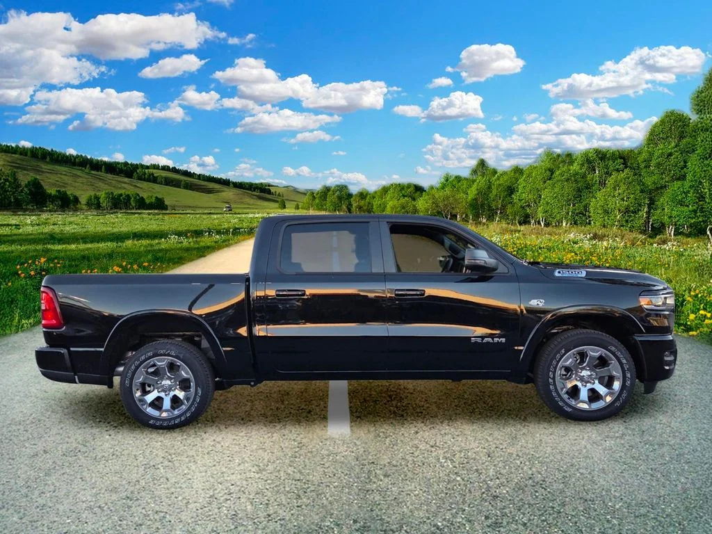 New 2026 Diamond Black Crystal Pearl-Coat Exterior Paint RAM Big Horn/Lone Star image 7