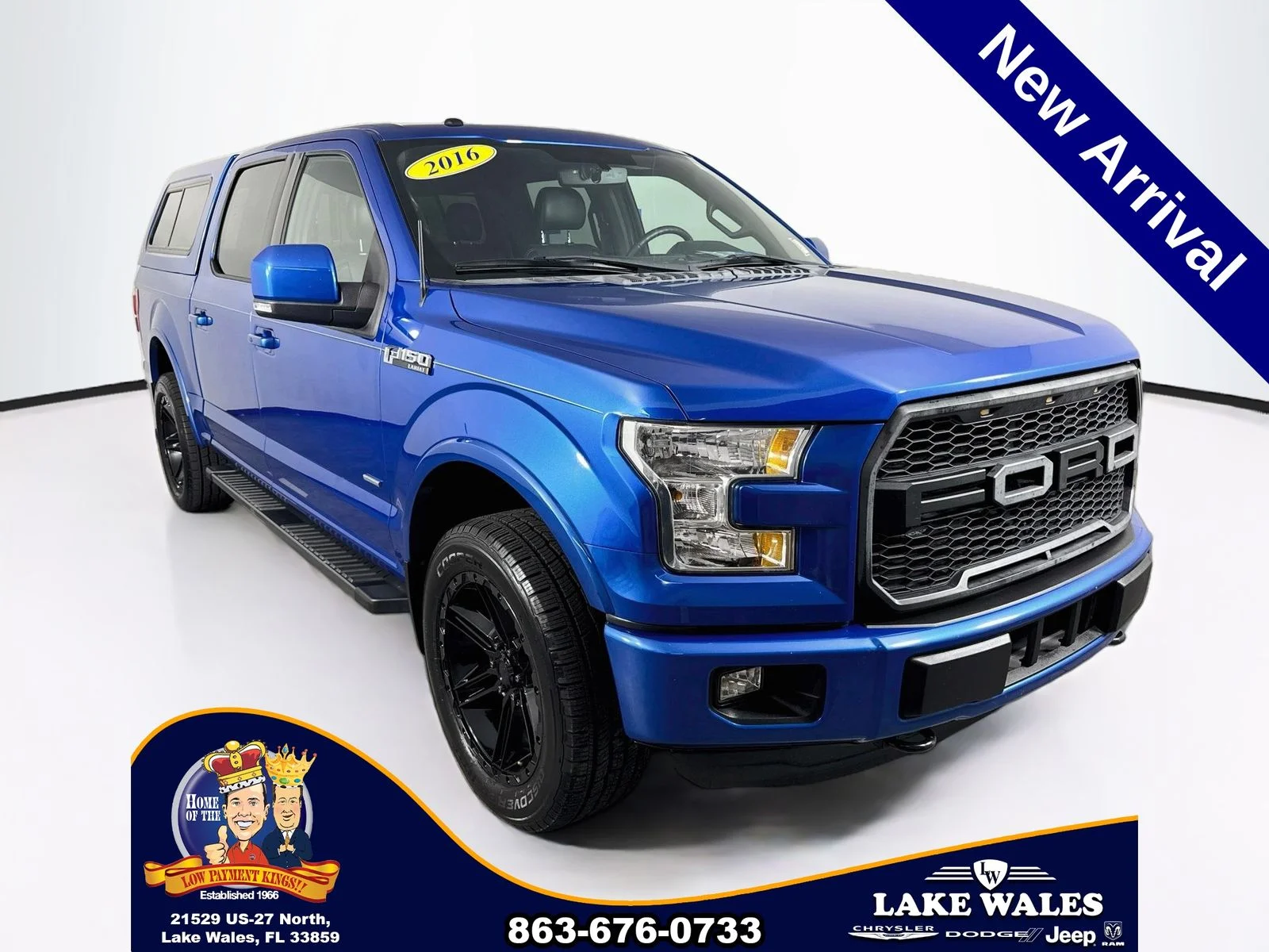 Certified Used 2016 Blue Ford Lariat image 1