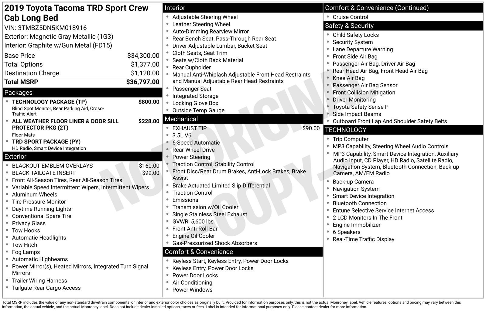 Used 2019 Gray Toyota TRD Sport image 27