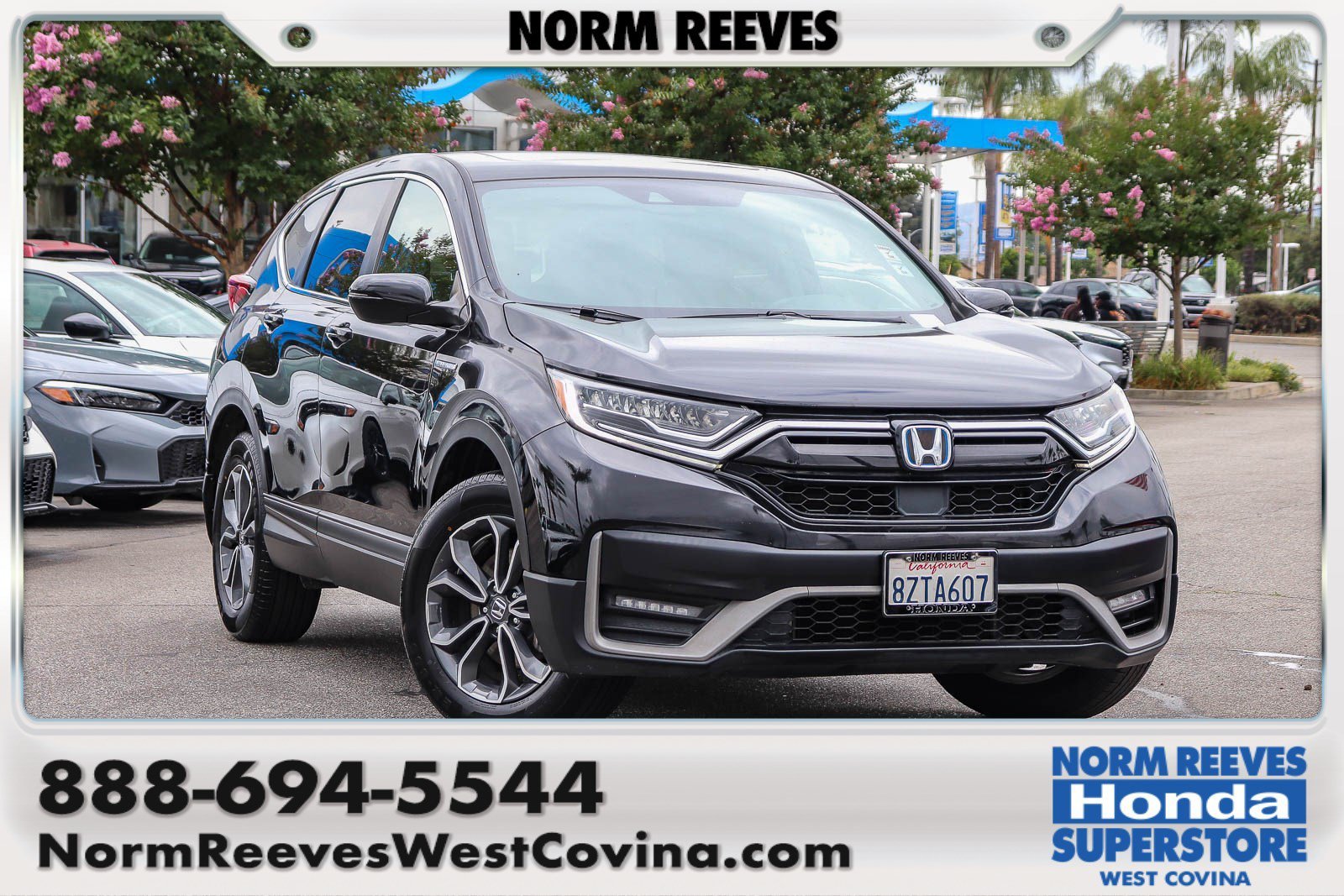 Certified Used 2022 Black Honda EX-L image 1