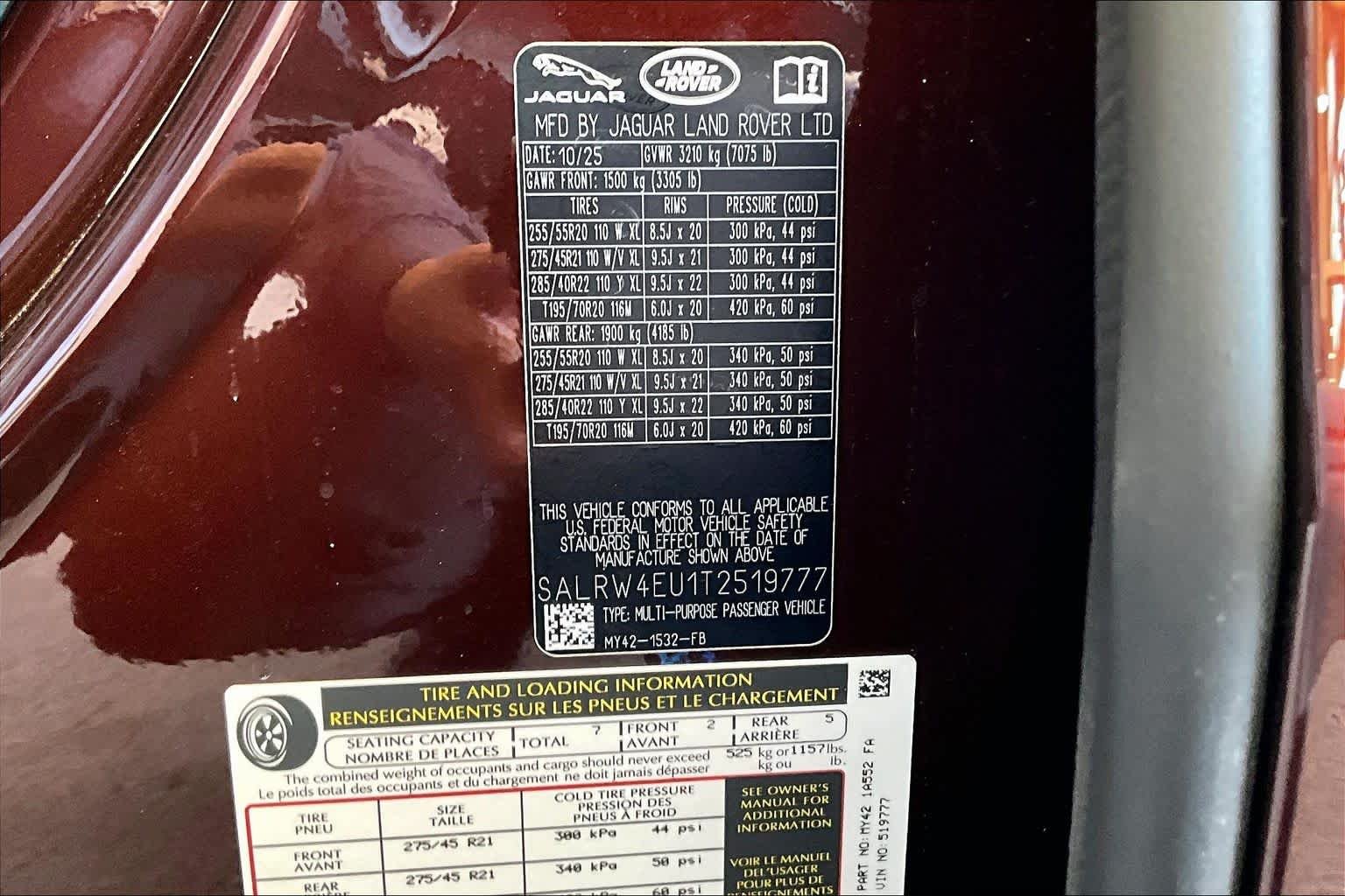 New 2026 Sedona Red Metallic Land Rover Gemini Edition image 22
