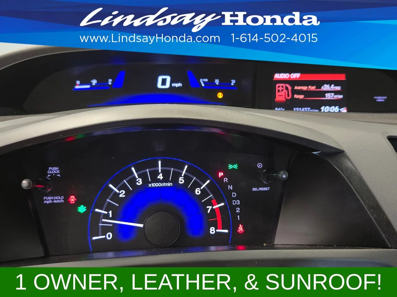 Used 2012 Polished Metal Metallic Honda EX-L image 14