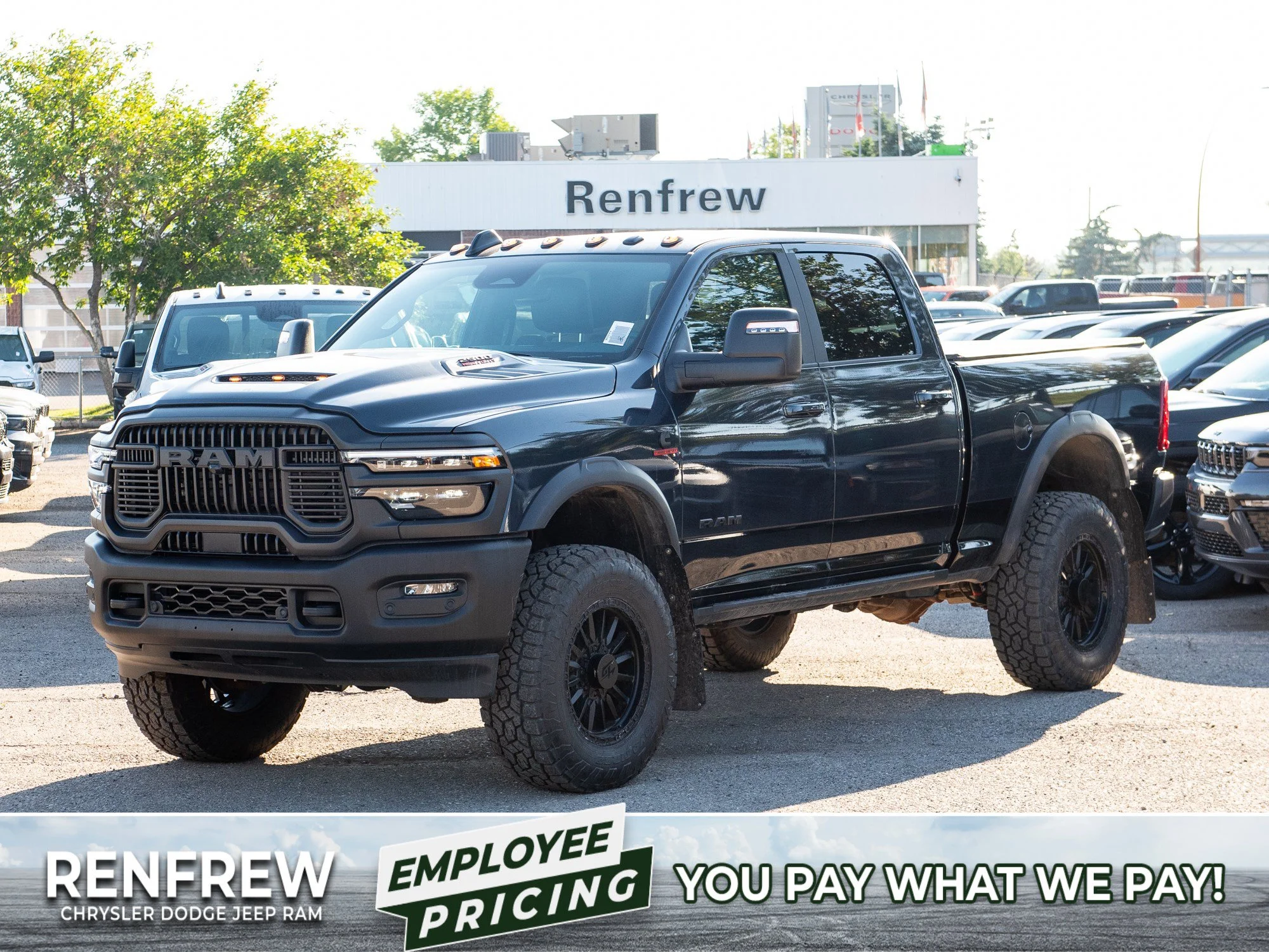 New 2026 Blue RAM Rebel*, 3 Inch Lift Kit, 37 Inch Tires, Trigger Industries MudFlaps image 1