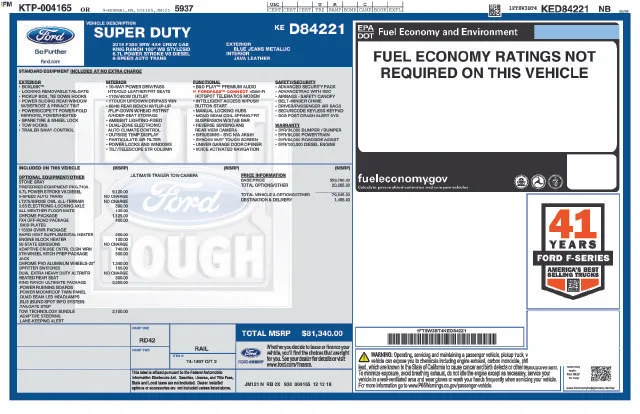 Certified Used 2019 Blue Ford King Ranch image 4