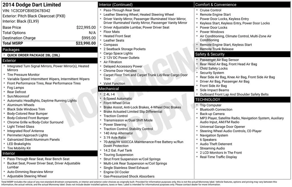 Used 2014 Black Dodge Limited image 2