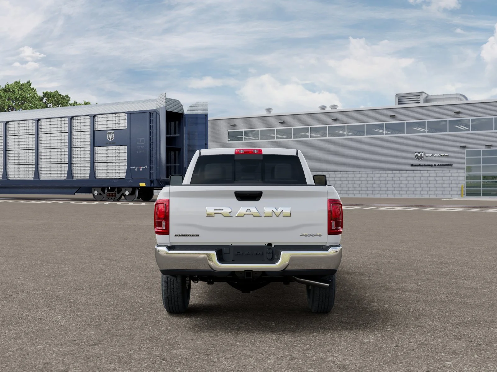 New 2027 Bright White Clearcoat RAM Big Horn image 7