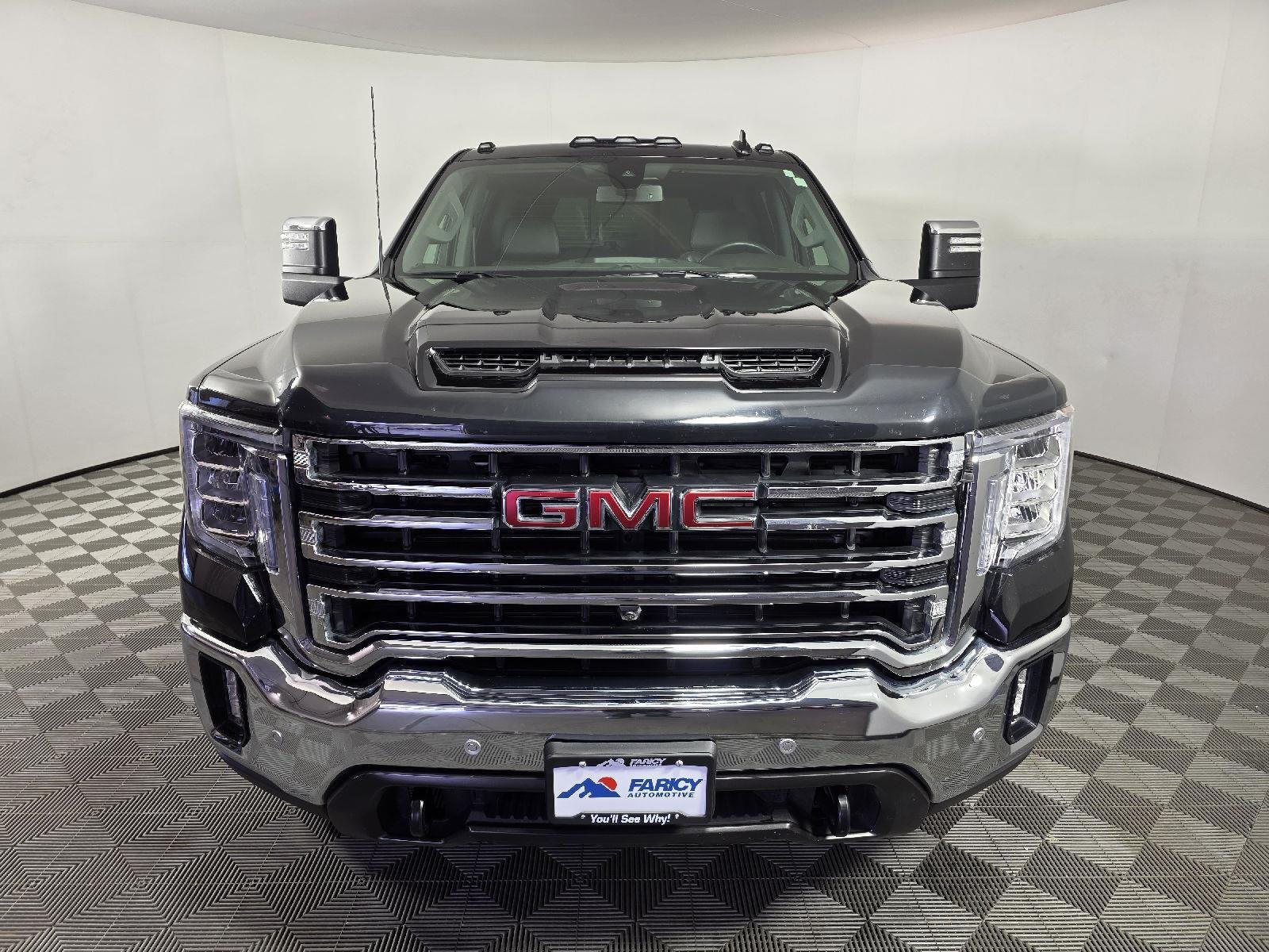 Used 2021 Ebony Twilight Metallic GMC SLT image 12