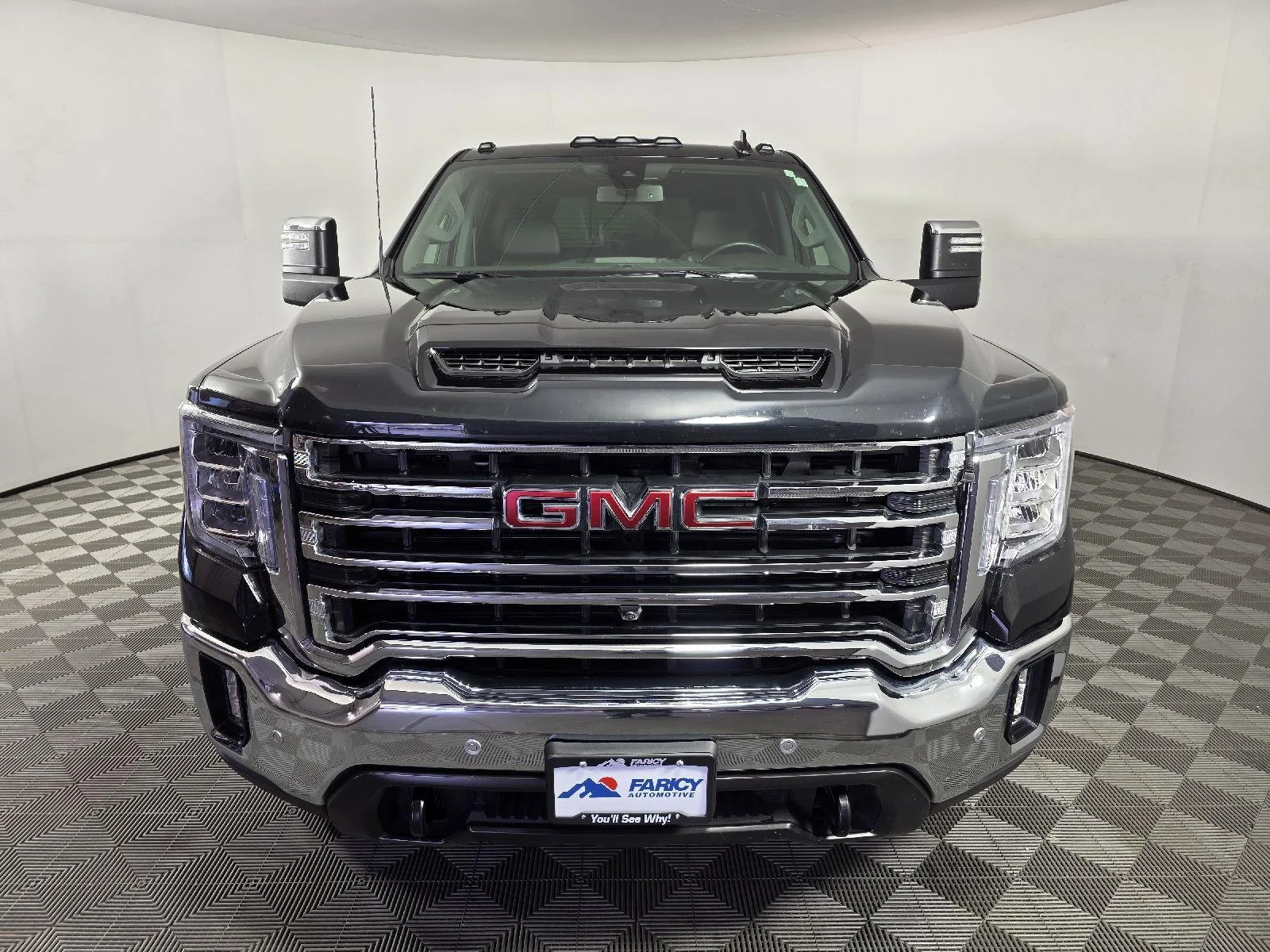 Used 2021 Ebony Twilight Metallic GMC SLT image 12