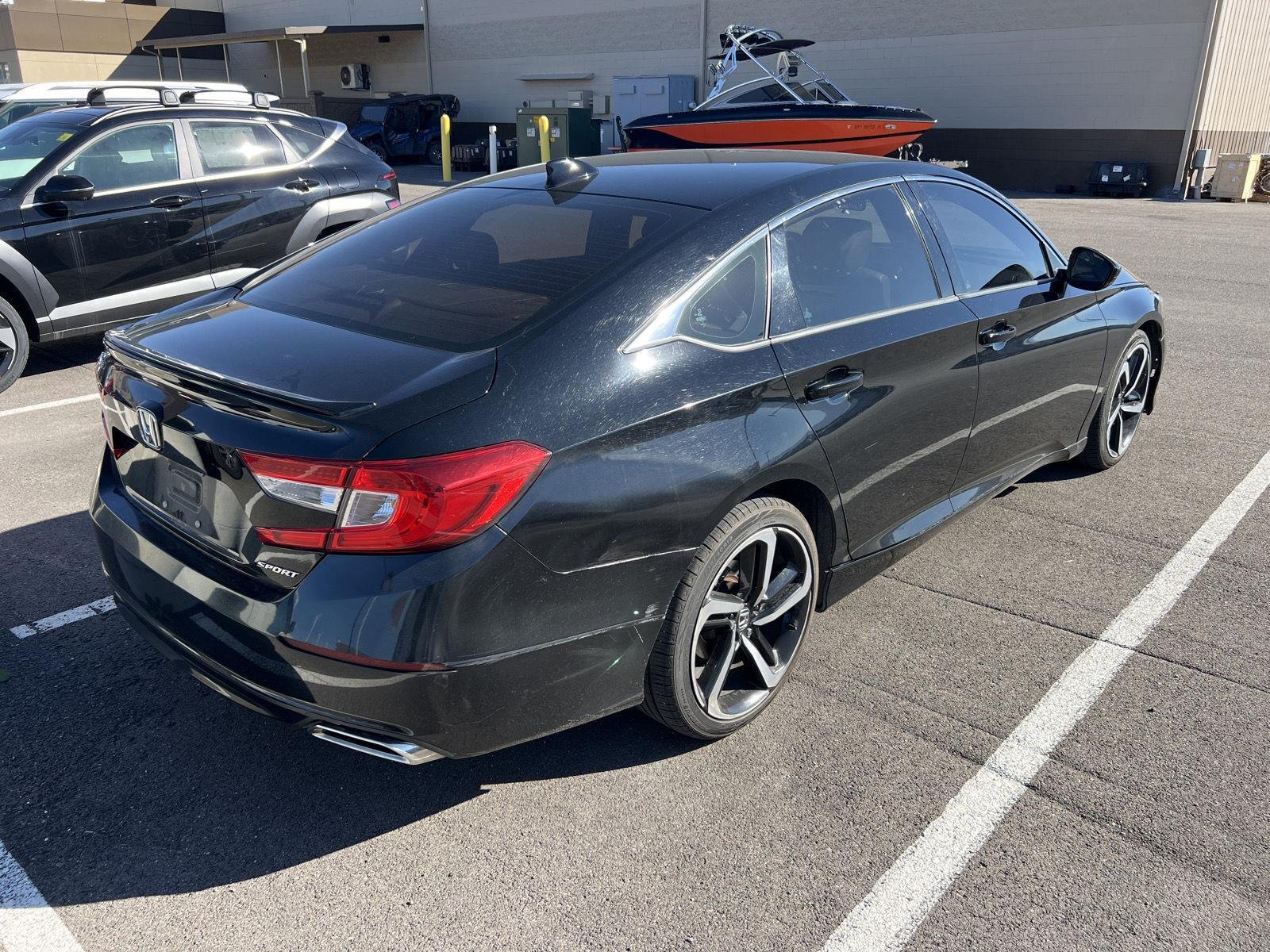Used 2021 Crystal Black Pearl Honda Sport image 3