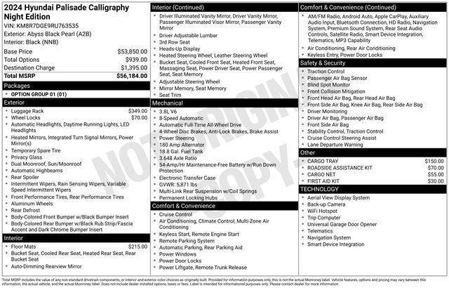 Used 2024 Black Hyundai Calligraphy Night Edition image 26