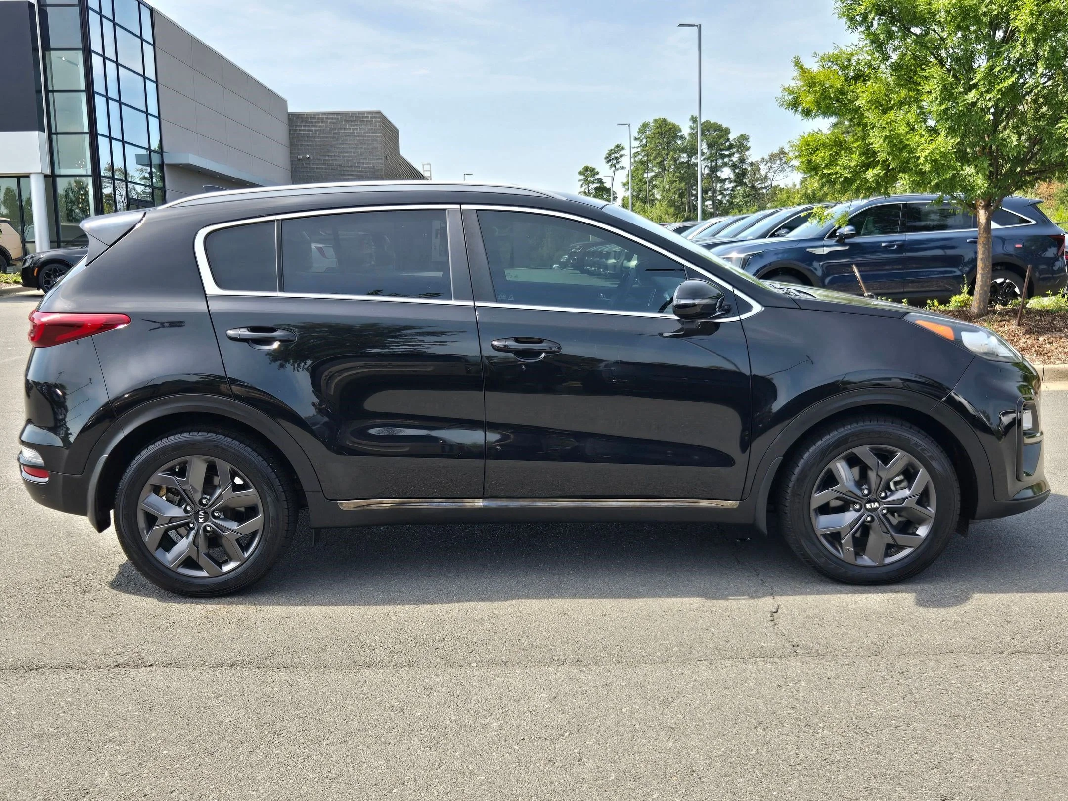 Used 2021 Black Cherry Kia S image 8