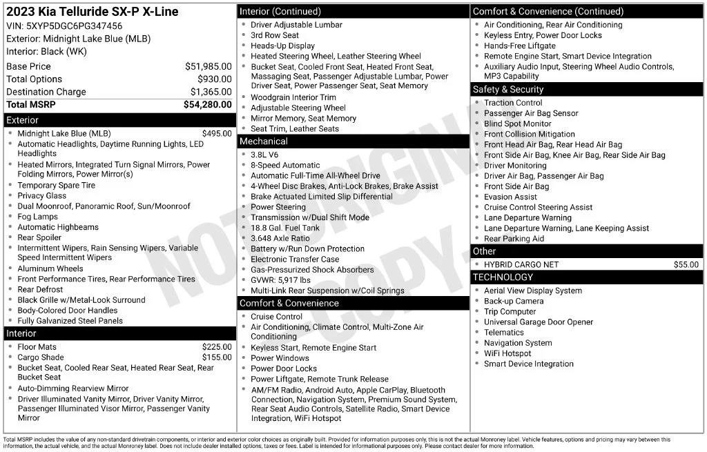 Certified Used 2023 Black Kia SX-Prestige X-Line image 8