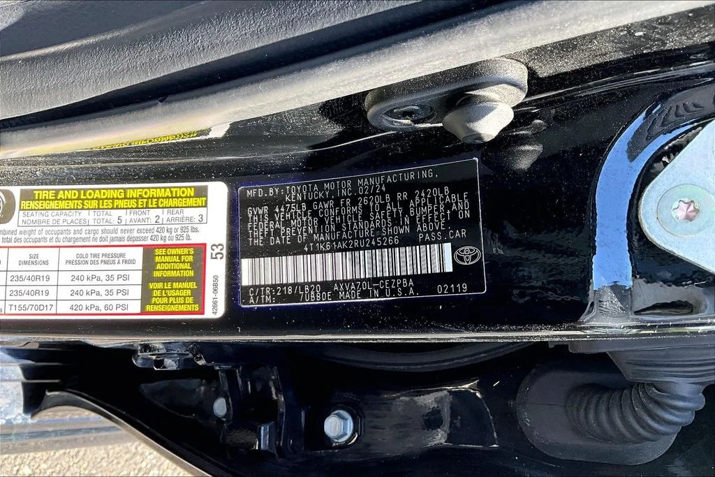 Used 2024 Midnight Black Metallic Toyota XSE image 19