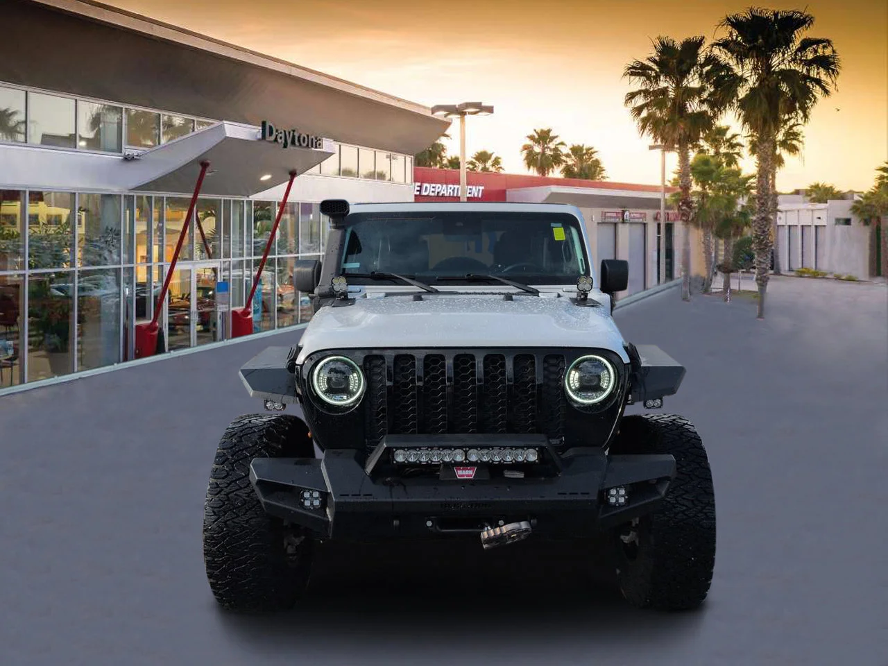 Used 2024 Bright White Clearcoat Jeep Willys image 8