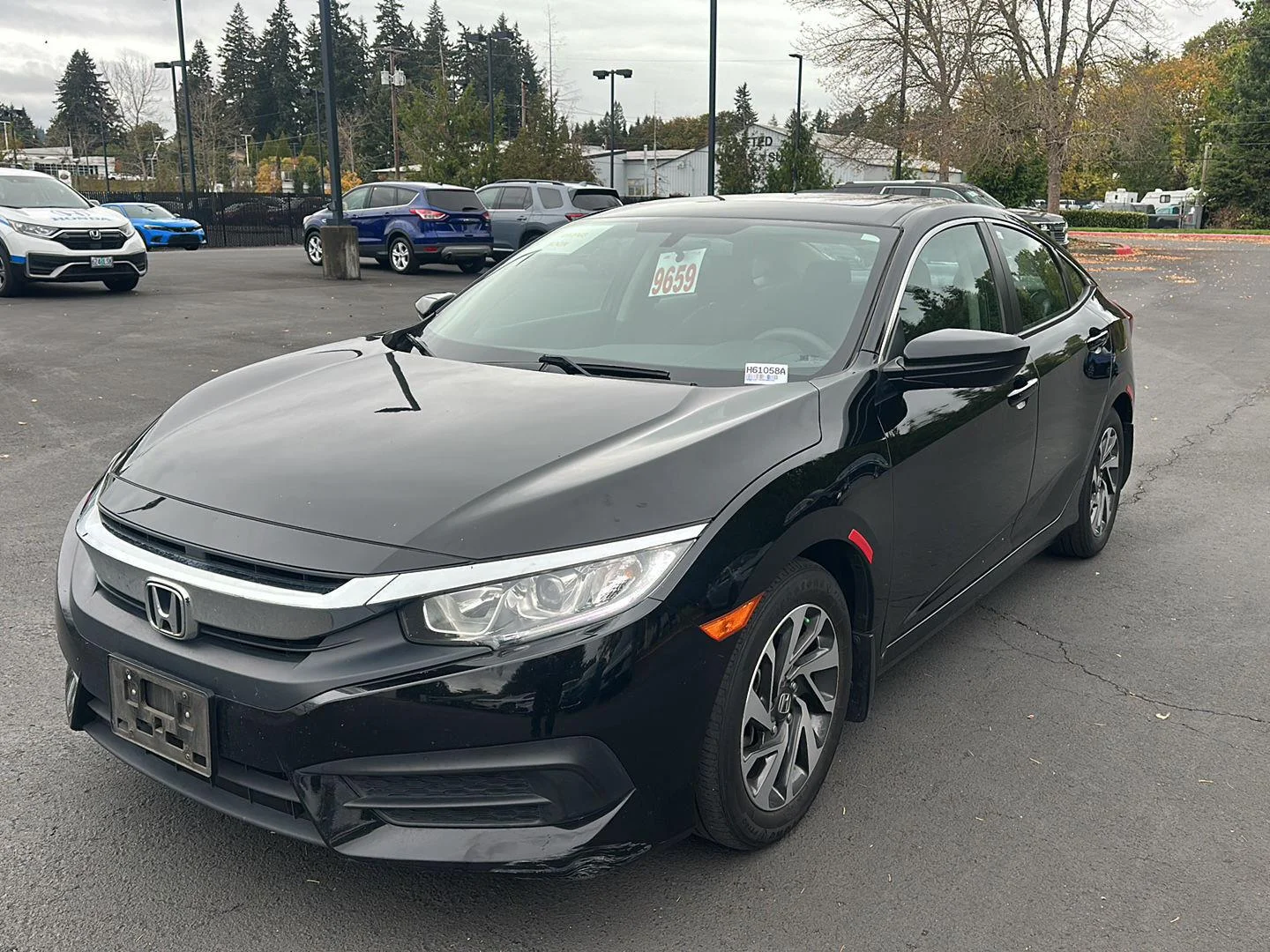Used 2017 Crystal Black Pearl Honda EX image 1
